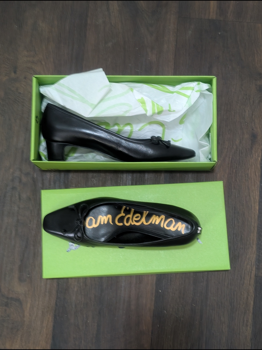 Sam Edelman Bright Lime Green Branded Box - Picture 3 of 13